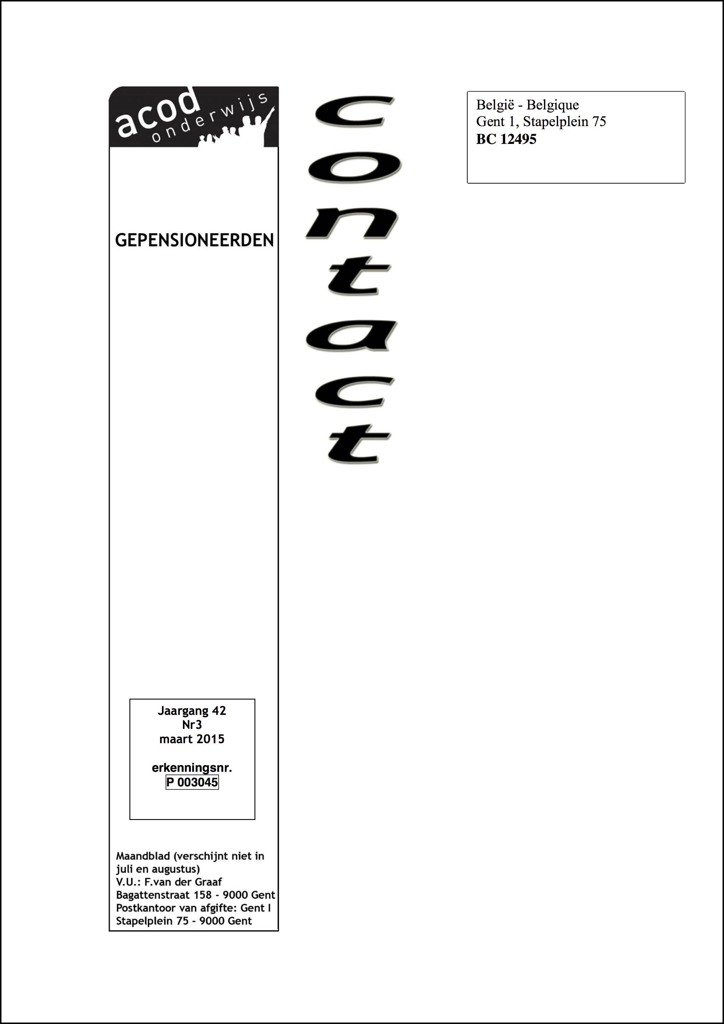 Contact 1503 voorpagina